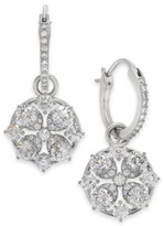 Thumbnail for your product : Eliot Danori Cubic Zirconia Cluster Charm Hoop Earrings, Created for Macy's