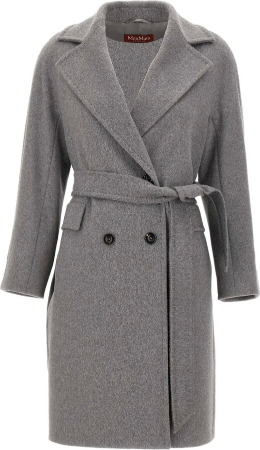 Max Mara Astro belted double-breasted coat