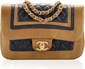 MODA ARCHIVE X REBAG Owned Chanel Medium Two Tone Quilted Leather CC Flap  BagARCHIVE X REBAG - ShopStyle Shoulder Bags