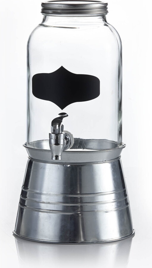 Style Setter Stylesetter Bristol Beverage Dispenser with Ice Bucket Stand 1 Gallon Capacity
