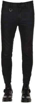 Diesel 15CM CROPPED WAXED COTTON JEANS