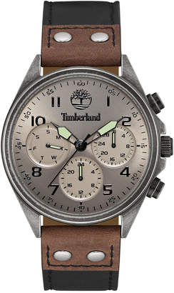 Timberland Men's Wolcott Two-Tone Leather Strap Watch 44x48mm TBL14859JSQS61