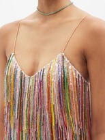 Thumbnail for your product : Ashish Fringed Sequinned Mini Dress - Multi