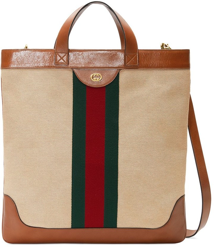 gucci large leather tote