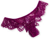 Thumbnail for your product : I.D. Sarrieri Noir Comme La Robe Lace Panties, Purple