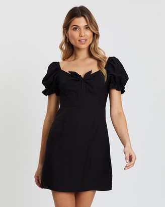 Atmos & Here Cleo Puff Shoulder Dress