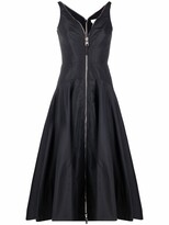 Thumbnail for your product : Alexander McQueen Zip-Up Sleeveless Flared Dress