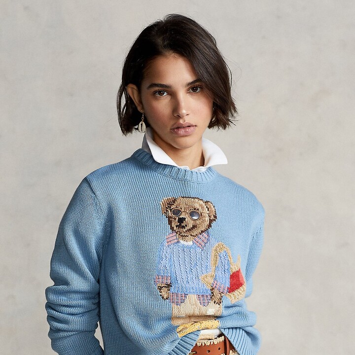 polo ralph lauren bear sweater women