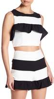 Thumbnail for your product : Do & Be Do + Be Stripe Ruffle Crop Top