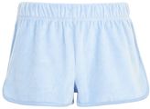 Thumbnail for your product : Topshop Velour runner shorts