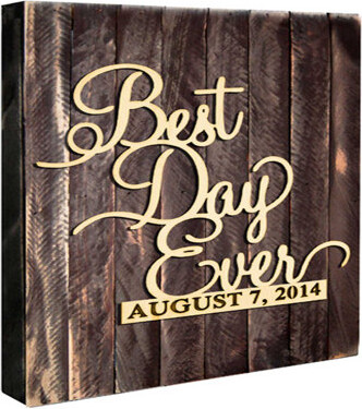 Millwood Pines Personalized Best Day Ever with Date Wall Décor