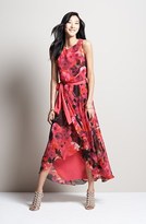 Thumbnail for your product : Eliza J Print High/Low Chiffon Dress
