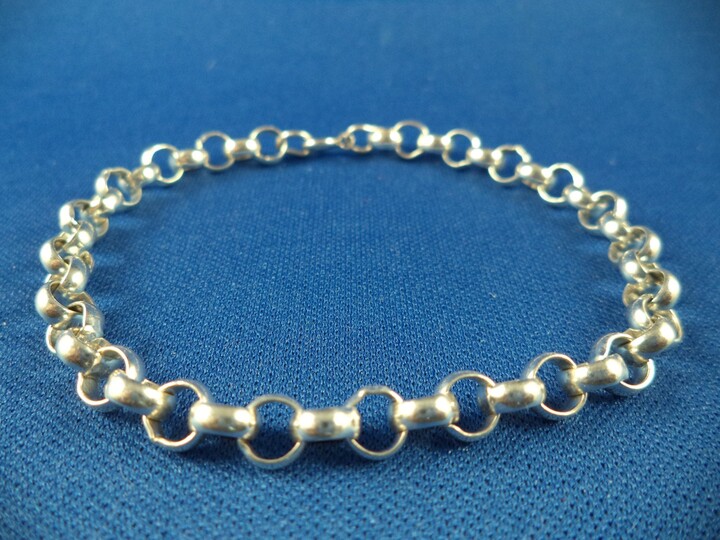 Etsy 7 To 8 Inch 6mm Sterling Silver Rolo Charm Bracelet