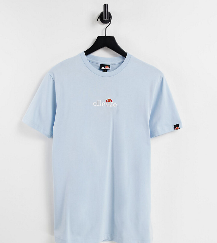 Ellesse small central logo t-shirt in blue exclusive to ASOS - ShopStyle