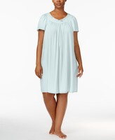 Thumbnail for your product : Miss Elaine Plus Size Tricot Flutter Sleeve Short Gown