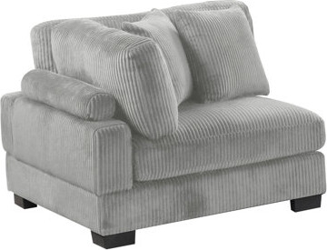 Ebern Designs Modern Gray Corduroy Corner Wedge Featuring Wood Frame And Medium-firm Seating Plushness, Cushion Back, Armless Configuration For Your Comfortable Hom