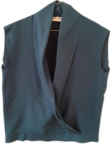 Thumbnail for your product : Yves Saint Laurent 2263 YVES SAINT LAURENT Blue Silk Top