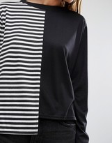 Thumbnail for your product : Daisy Street Reconstructed T-Shirt In Stripe