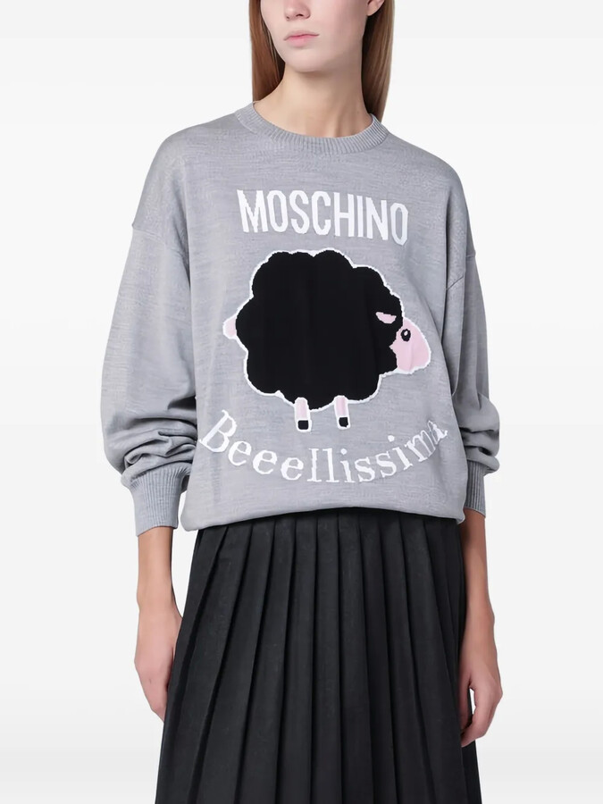 Moschino Fantasia round-neck sweater
