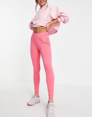 Russell Athletic logo leggings in pink - ShopStyle
