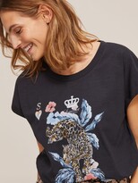 Thumbnail for your product : Somerset by Alice Temperley Leopard Love T-Shirt, Black