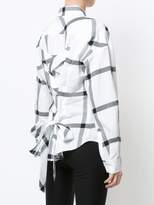 Thumbnail for your product : Derek Lam 10 Crosby Long Sleeve Lace-Up Back Shirt
