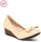Nude Patent Leather Wedge Heel - ShopStyle