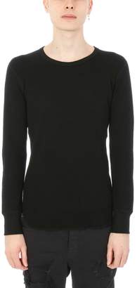Attachment Black Cotton Sweater