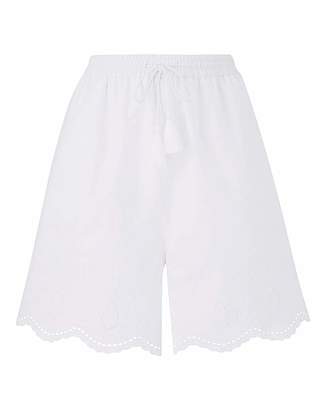 Fashion World Broderie Anglais Scalloped Shorts