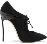 Thumbnail for your product : Casadei Suede And Patent-Leather Pumps