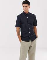 Thumbnail for your product : New Look muscle fit shirt in navy polka dot
