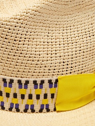 Borsalino Woven-straw Panama Hat - Mens - Beige