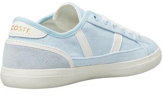 Lacoste Womens Sideline Trainers Light Blue/Off White