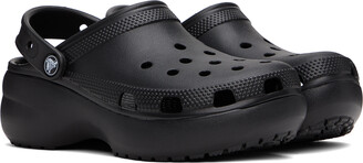 Crocs Black Classic Platform Clogs