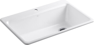 Kohler Riverby™ Single-Bowl Top-Mount Kitchen Snk with Accessories