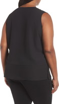 Thumbnail for your product : Ming Wang V-Neck Woven Tank