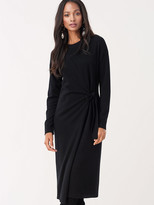 Thumbnail for your product : Diane von Furstenberg Althea Wool-Cashmere Faux-Wrap Dress