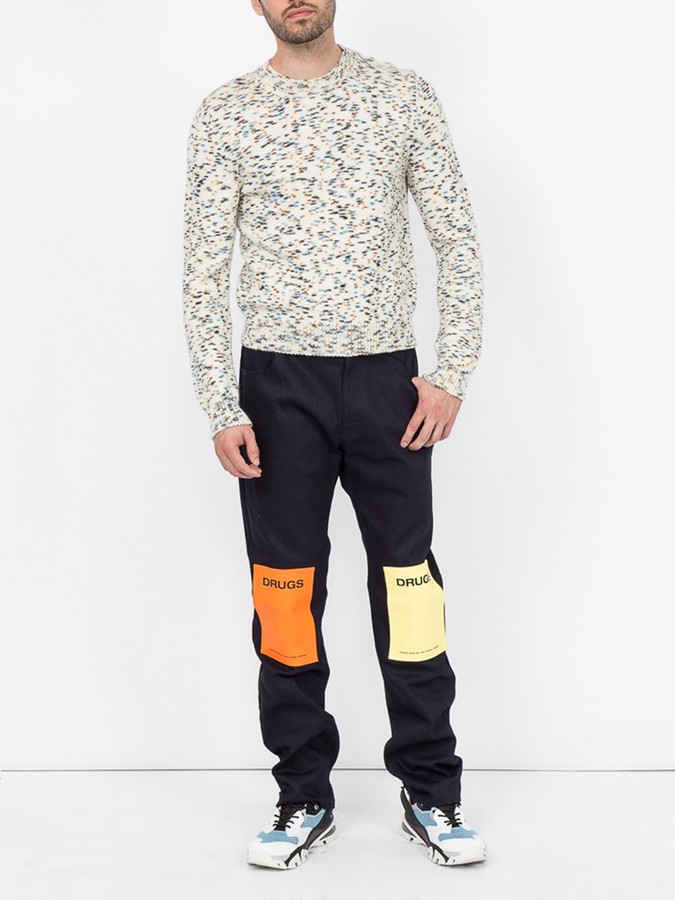 raf simons drugs jeans