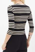 Thumbnail for your product : Forever 21 Multi-Stripe Crop Top