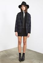 Thumbnail for your product : Forever 21 Boxy Houndstooth Coat