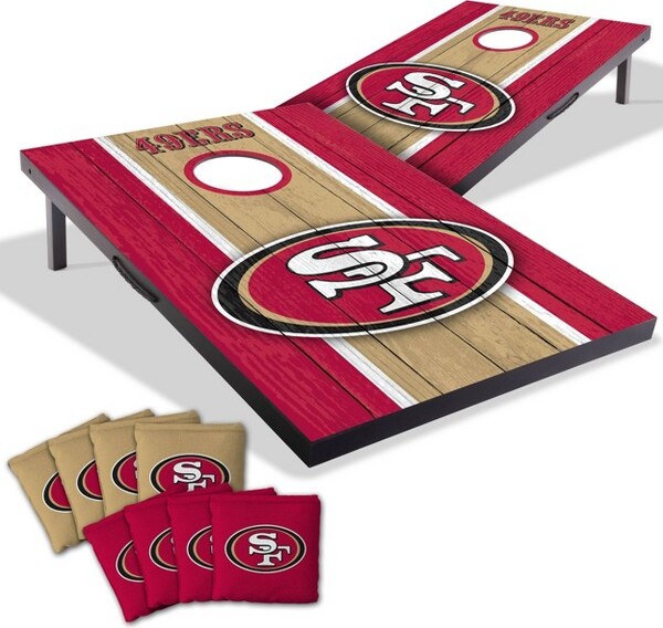 NFLSanFrancisco49ers2'x3'MDFTossGameSet