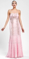 Thumbnail for your product : Sue Wong Pleated lace skirt evening dresses
