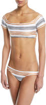 Thumbnail for your product : Vix Potosi Striped Swim Bikini Bottoms