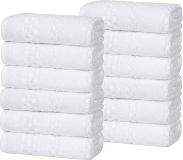 Superior Playa Zero Twist Cotton Solid Waffle Textured Face Towels Washcloths