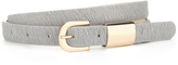 Thumbnail for your product : Whistles Metal Tube Calf Hair Belt