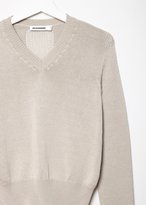Thumbnail for your product : Jil Sander Cotton V-Neck Sweater