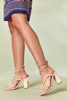 Thumbnail for your product : Wallis **Nude Beaded Heeled Sandal