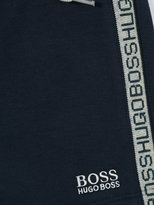 Thumbnail for your product : Boss Kids logo trim shorts