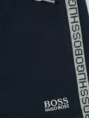Boss Kids logo trim shorts