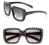 Thumbnail for your product : Prada 56MM Studded Square-Frame Sunglasses